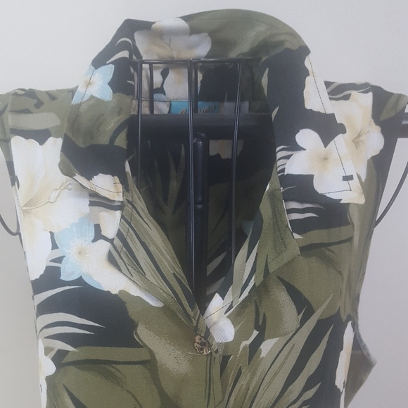 Bahama Beach VTG 90S Floral Maxi - Picture 3 of 6